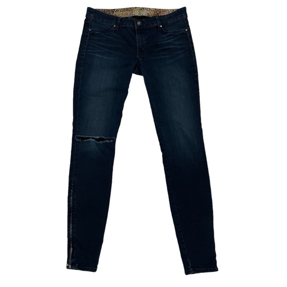 Rich & Skinny Side Ankle Zip Distressed Jeans Size 29 Women’s - Picture 1 of 6